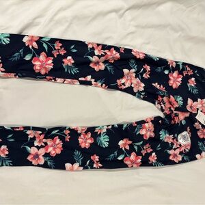 Abercrombie Kids Navy Floral Leggings
